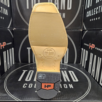 Horse Power TOP HAND Tan Roughout HP9547 Cowboy Heel TK Toe