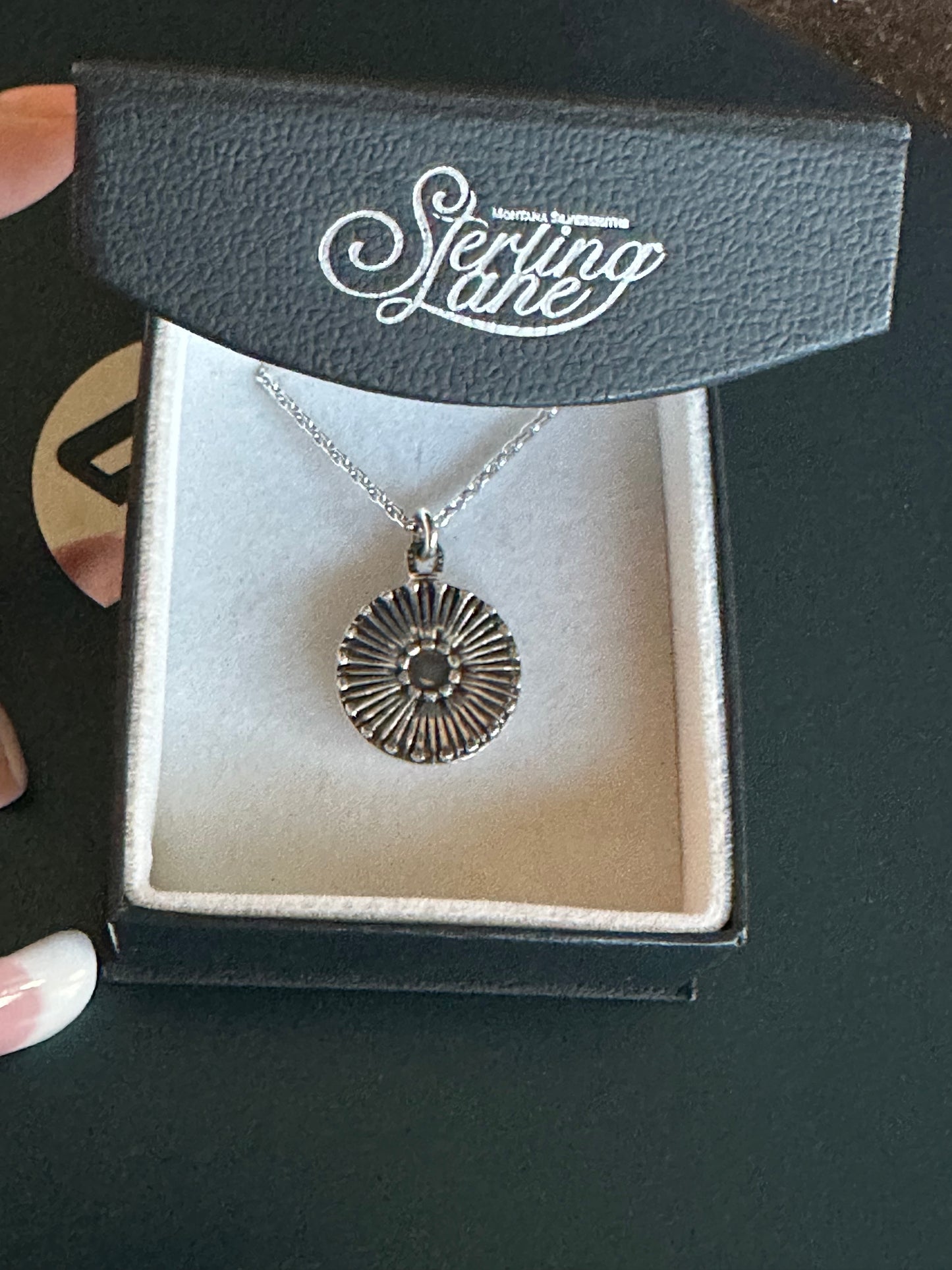 Rare Montana Silversmiths Sterling Lane Silver Horseshoe Nail Locket