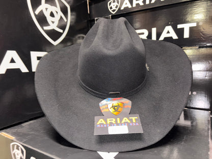 Ariat 20X Black Beaver Fur Ranchers Crown Western Hat A7650001