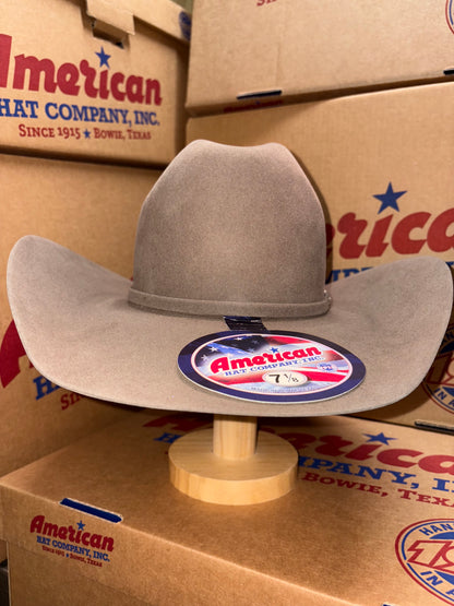 American Hat Company 20x  Beaver Felt Western Hat in Pecan Long Oval
