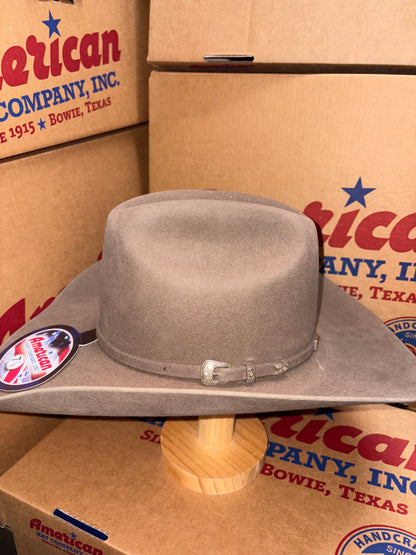 American Hat Company 20x  Beaver Felt Western Hat in Pecan Long Oval