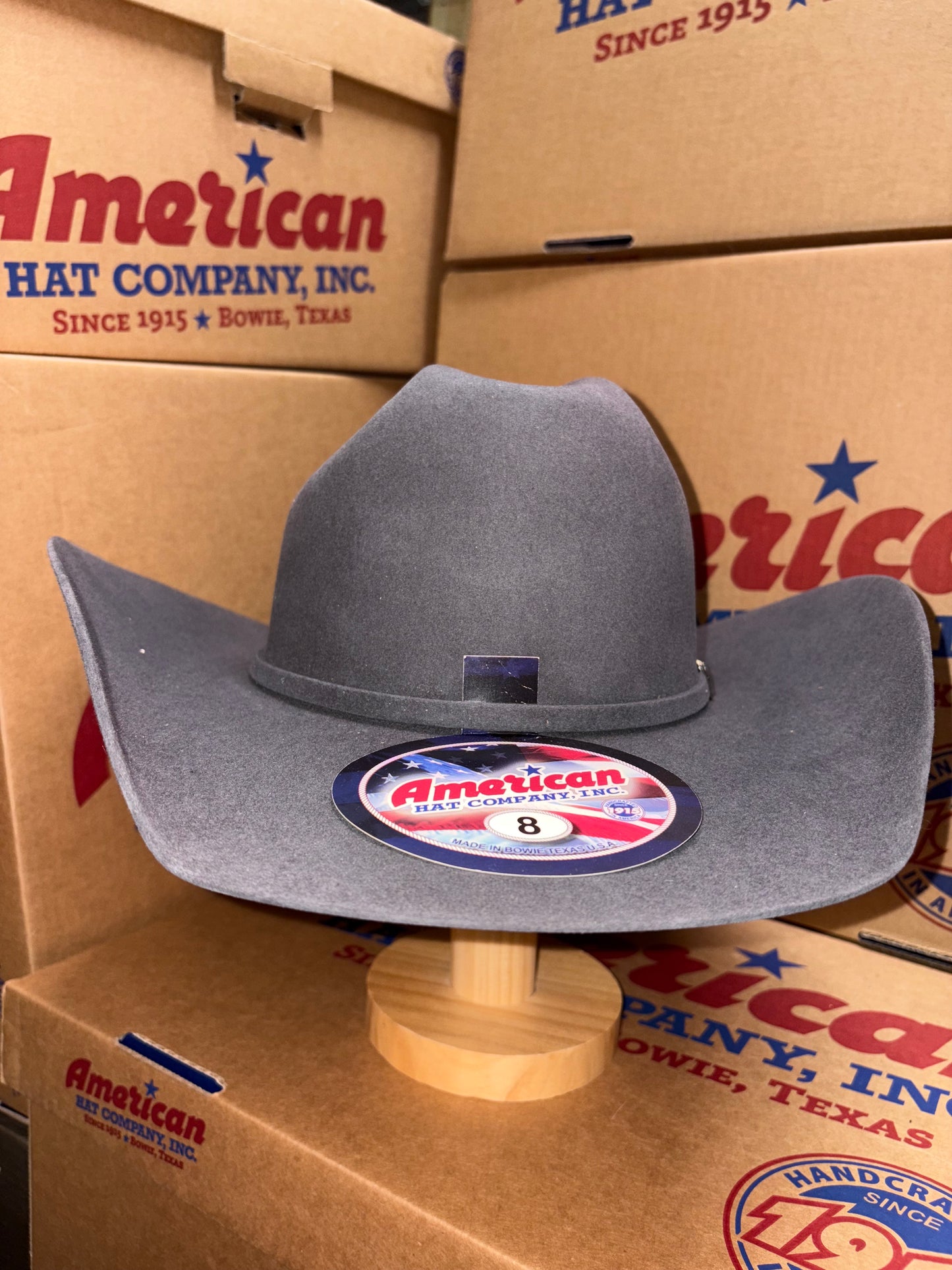 American Hat Company 10X Beaver Felt in Steel