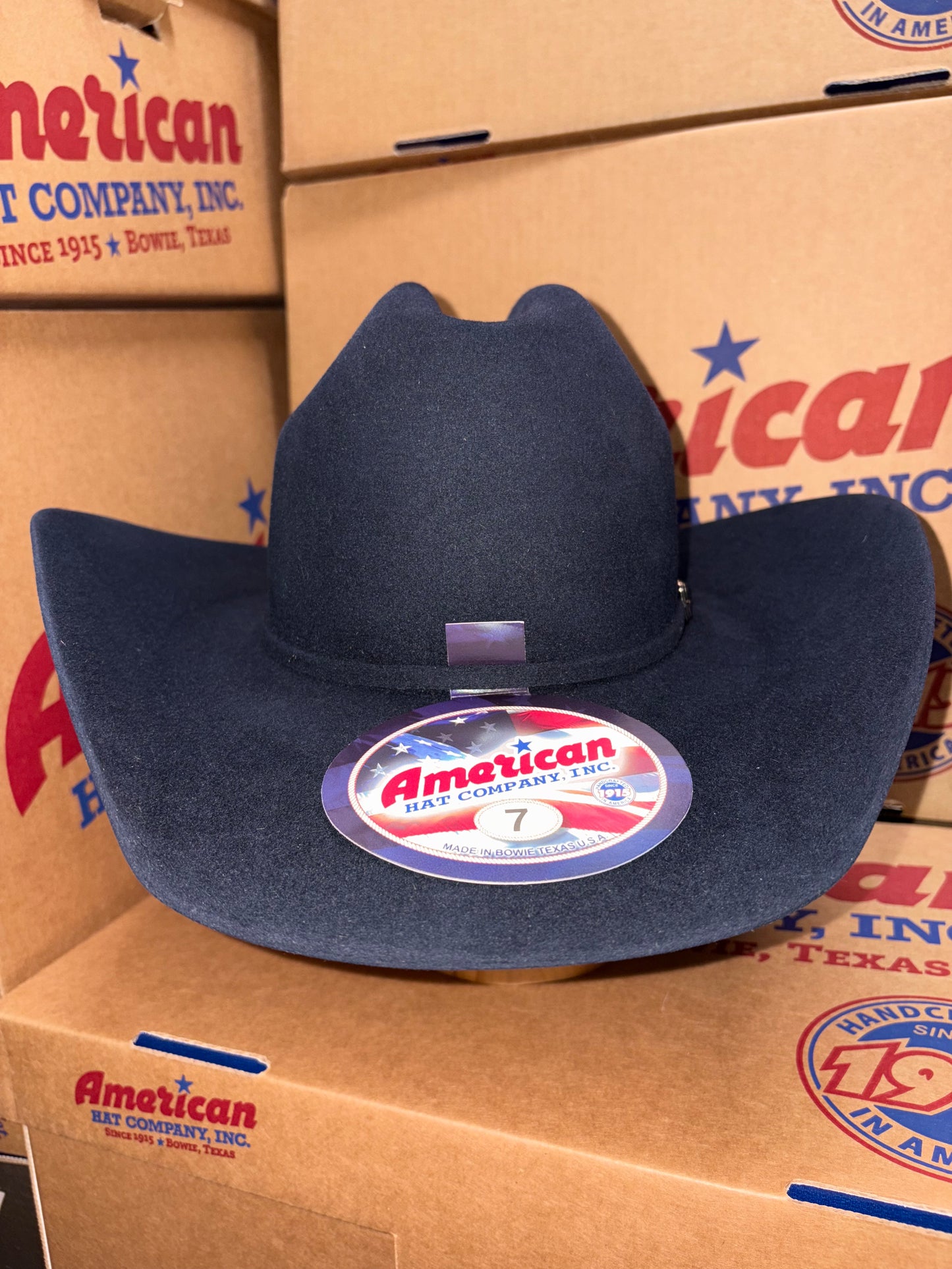 American Hat Company Beaver Felt 10X Midnight Blue Hat