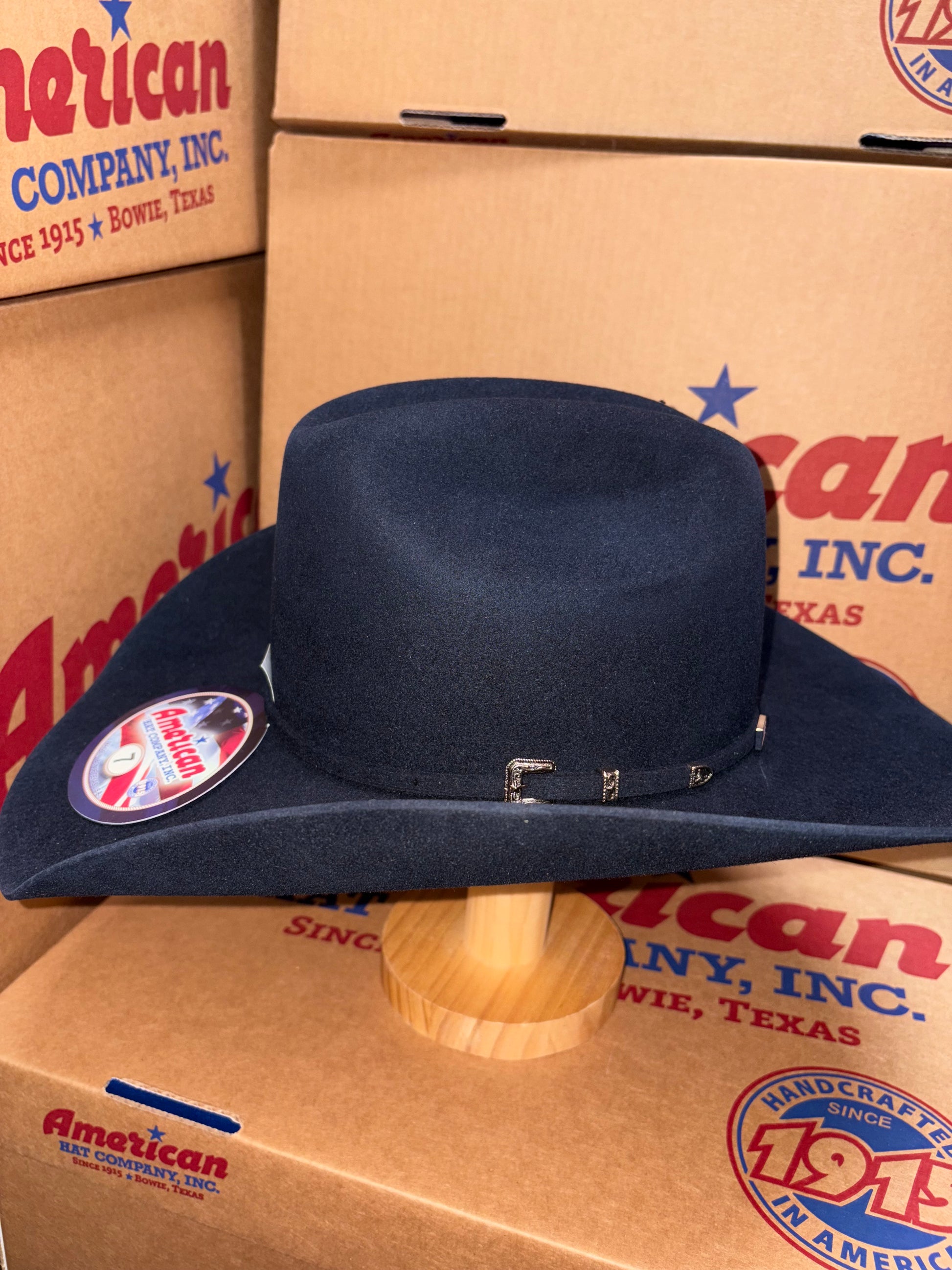 American Hat Company Beaver Felt 10X Midnight Blue Hat