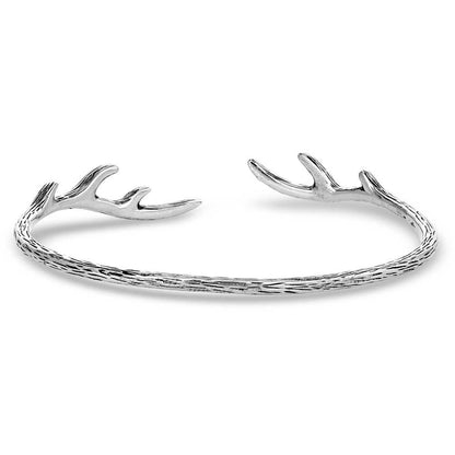 Embrace the Wild Antler Sterling Silver Cuff Bracelet