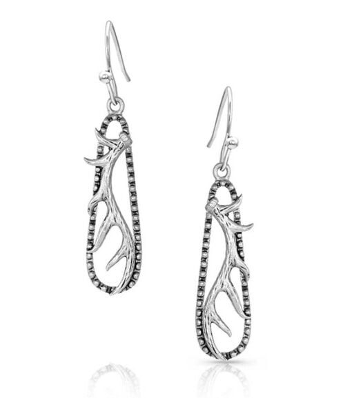 Montana Silversmiths Kristy Titus STERLING SILVER Antler Garland Earrings, KTER5046