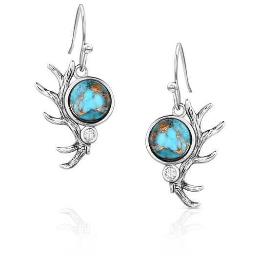 Montana Silversmiths Sterling Silver Turquoise Whisper Earrings
