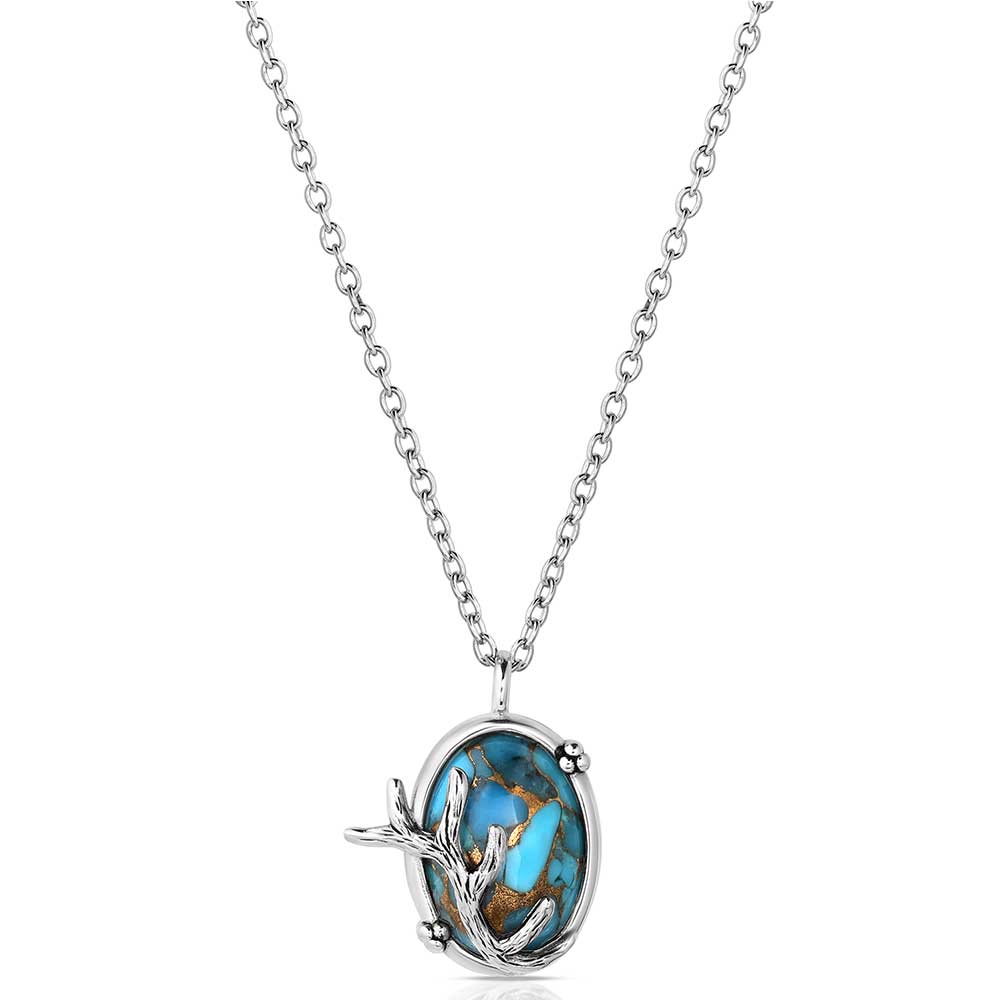 Montana Silversmiths Sterling Silver Serenity's Call Turquoise Pendant & Chain