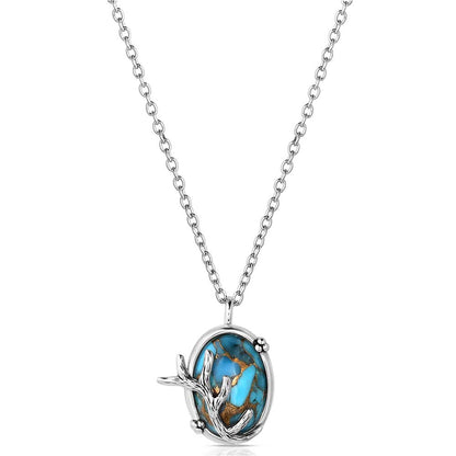 Montana Silversmiths Sterling Silver Serenity's Call Turquoise Pendant & Chain