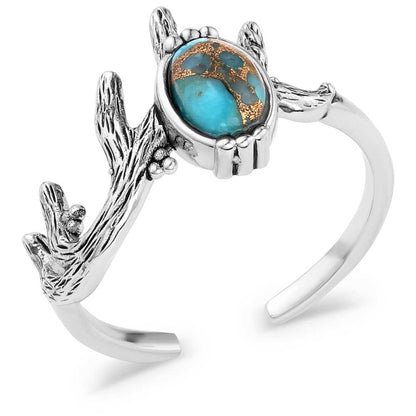 Montana Silversmiths Sterling Silver Turquoise Haven Open Ring