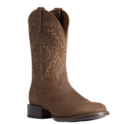Men's Stockman Ultra Talon Tan Roper Toe Leather Boots 10038367