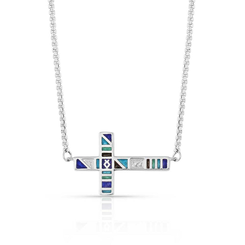 Montana Silversmiths Legends Color Cross Necklace