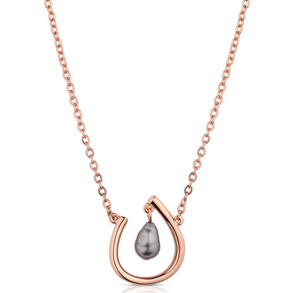 Montana Silversmiths Elegant Aura Necklace - Fresh Water Pearl & Rose Gold Stunning!