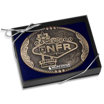 Montana Silversmiths 2025 National Finals Rodeo Oval Buckle