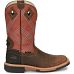 JUSTIN Dalhart Waterproof Nano Comp Toe OSTRICH Print Leather Work Boot SE4218