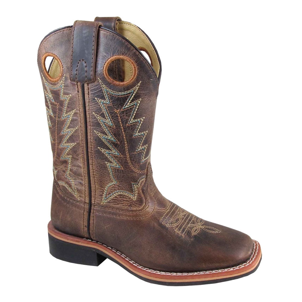 Smoky Mountain Jesse Western Boot 3668C Children and 3668Y Youth Size Distressed Brown