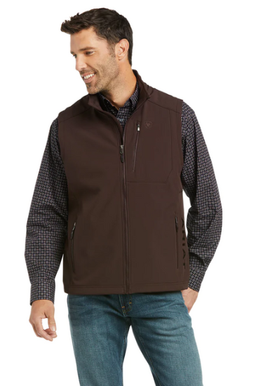 Men's Logo 2.0 Patriot SoftShell Vest (CoffeeBean)