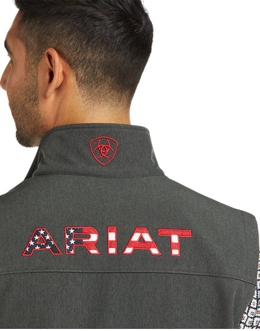 Men's Ariat  SoftShell Vest (Charcoal)