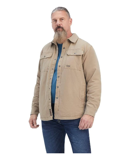 Ariat Men's Rebar Shirt Jacket (Khaki)