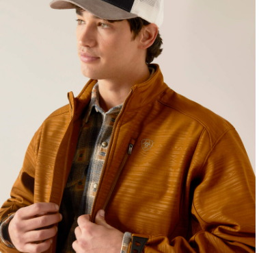 Ariat Logo 2.0 SoftShell Jacket (Chestnut Embossed)