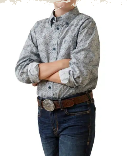 Ariat Kid's Orville Classic Fit Shirt Long Sleeve Button Up Shirt #10034102