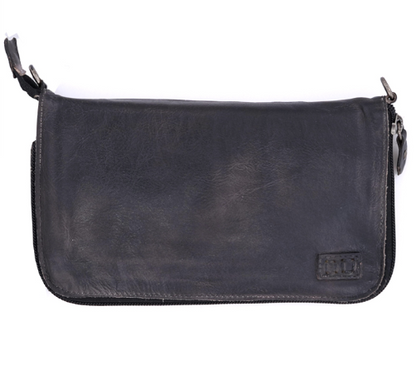 Templeton II - Black Grey Rustic - Wallet Crossbody Clutch