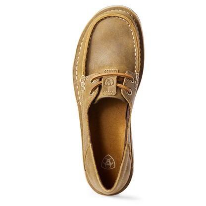 Woman's Ariat Cruiser Castaway Brown Bomber Boat Shoe