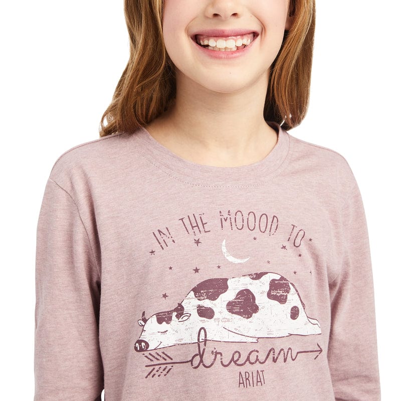 Ariat Girls REAL Dreamin Mood Nostalgia Rose Long Sleeve Shirt 10042298