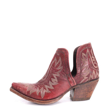 Ariat Rare Dixon Weathered Red Distressed Leather Bootie 10038343
