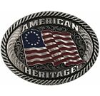 Montana Silversmiths Betsy Sparkling Patriotic Attitude Belt Buckle