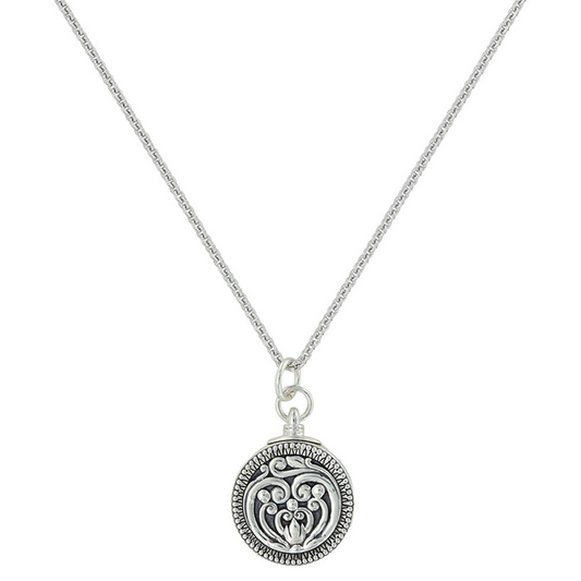 Montana Silversmiths Sterling Silver Scroll Locket Necklace -NEW- SLNC007-Sterling Lane